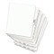 Avery 25-Tab '1 - 25' Label 8-1/2 in. x 11 in. Preprinted Legal Exhibit Side Tab Index Dividers - White (1 Set)